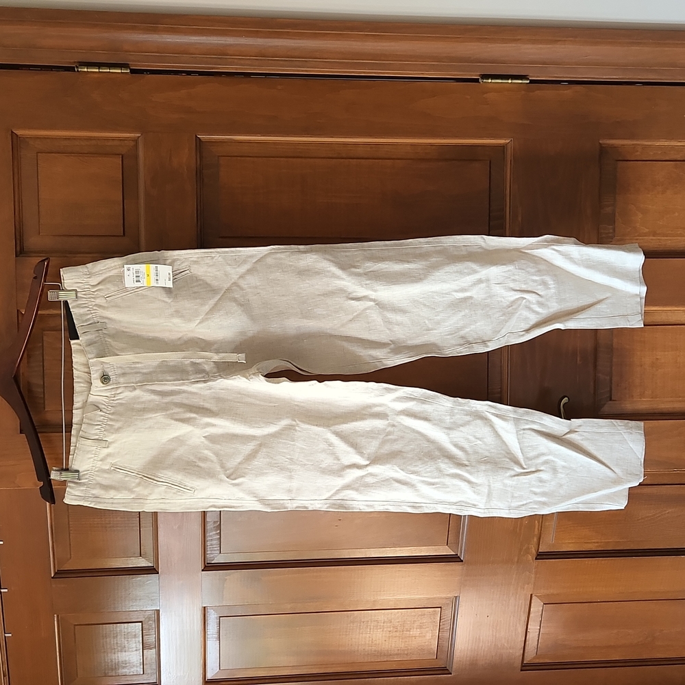 Men's Tasso Elba Island Collection Linen Slacks